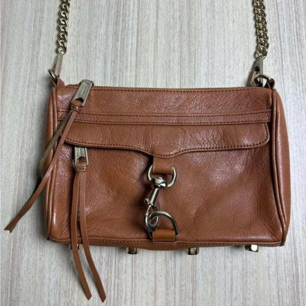 Rebecca Minkoff - Mini MAC Crossbody Bag- Almond / Silver Hardware